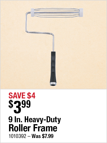 9 In. Heavy-Duty Roller Frame